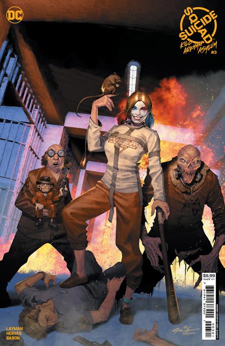 SUICIDE SQUAD KILL ARKHAM ASYLUM #3 (OF 5) CVR B ARIEL OLIVETTI CARD STOCK VAR (MR) *(DH T2)*