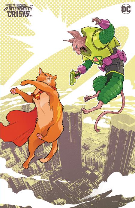 SUPER-PETS SPECIAL BITEDENTITY CRISIS #1 (ONE SHOT) CVR B KARL KERSCHL CARD STOCK VAR *RELEASE DATE: 7/31/24* *(DH E6)*