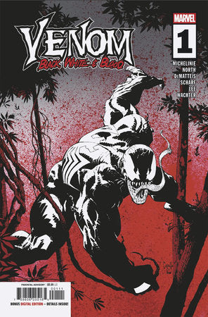 VENOM: BLACK, WHITE & BLOOD #1 *RELEASE DATE 8/20/25* *(DH K3)* *(DH J4)*