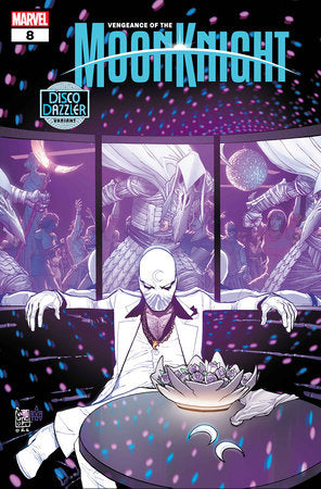 VENGEANCE OF THE MOON KNIGHT #8 GIUSEPPE CAMUNCOLI DISCO DAZZLER VARIANT *RELEASE DATE: 8/14/24* *(DH C3)*