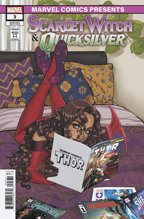 SCARLET WITCH & QUICKSILVER #3 ROMY JONES MARVEL COMICS PRESENTS VARIANT *RELEASE DATE: 4/24/24* *(DH H4)*