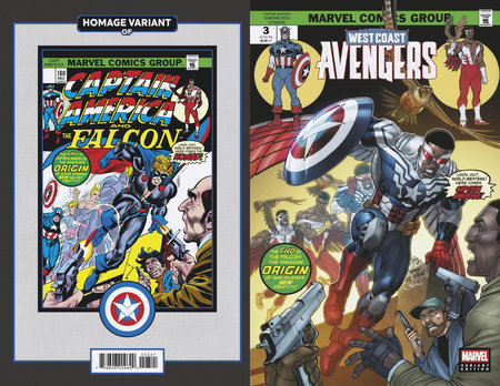 WEST COAST AVENGERS #3 PACO DIAZ CAPTAIN AMERICA SAM WILSON HOMAGE VARIANT *RELEASE DATE: 1/29/25* *(DH E4)*