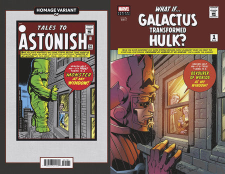 WHAT IF...? GALACTUS: GALACTUS TRANSFORMED HULK? #1 MARK BAGLEY SCI-FI HOMAGE VARIANT *RELEASE DATE: 1/1/25* *(DH D3)*