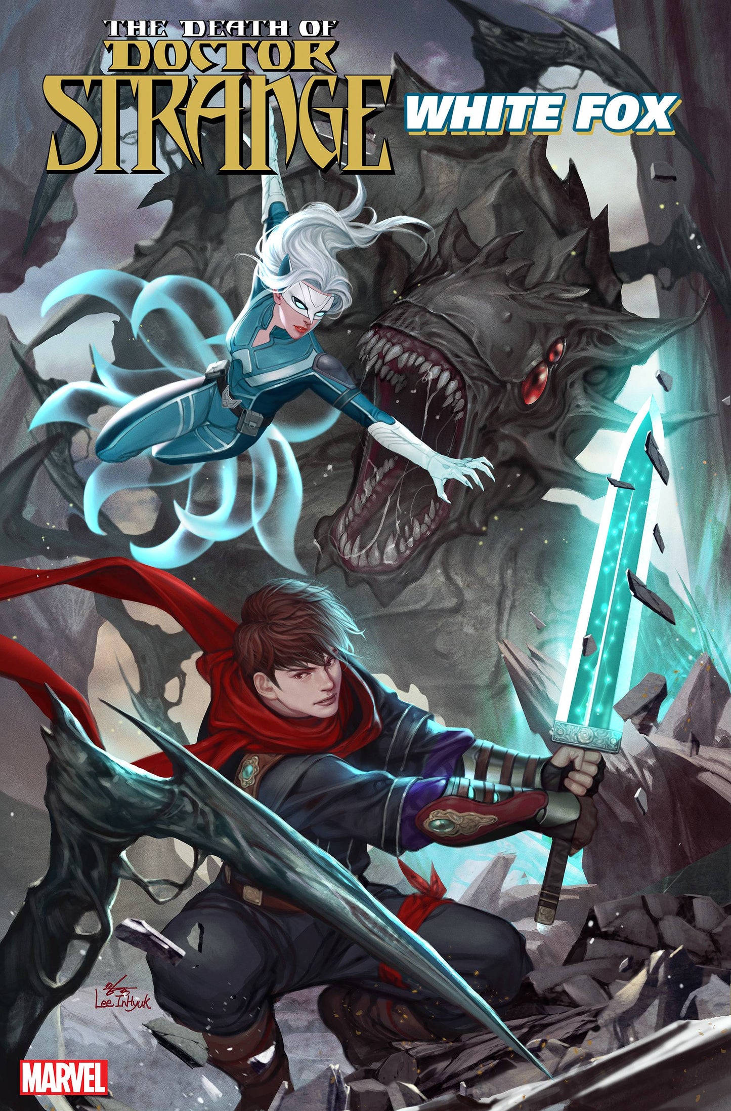 DEATH OF DOCTOR STRANGE WHITE FOX #1 INHYUK LEE VAR (DH A4) *(DH O1)*