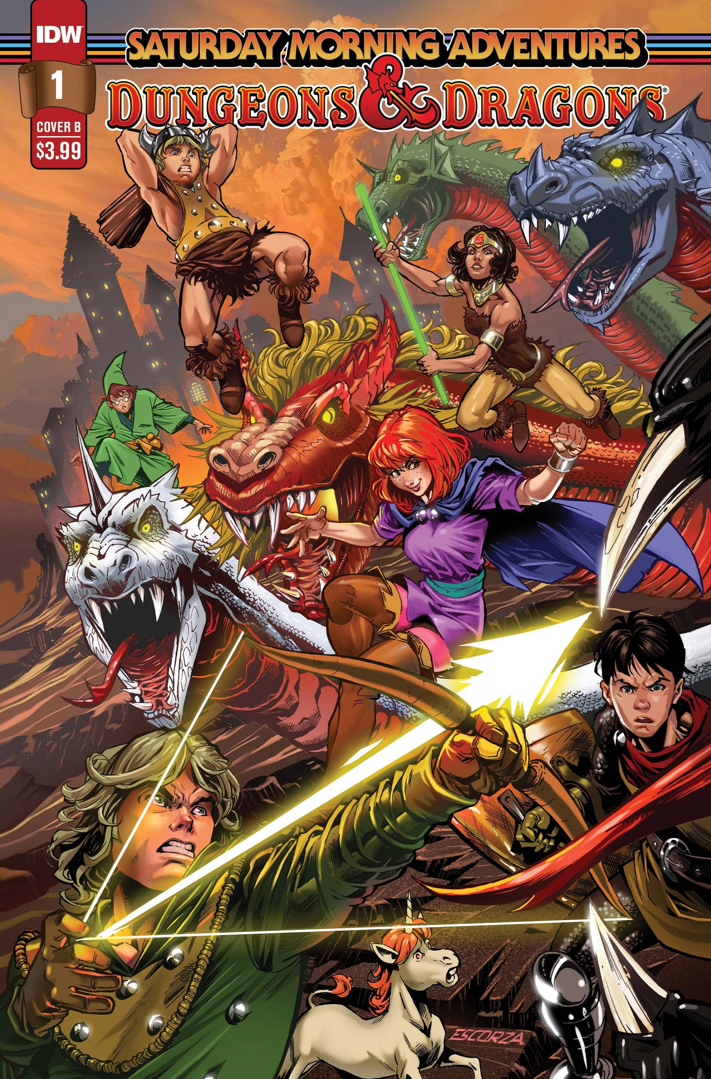 D&D SATURDAY MORNING ADV 2 #1 CVR B ESCORZAS *(DH R1)*