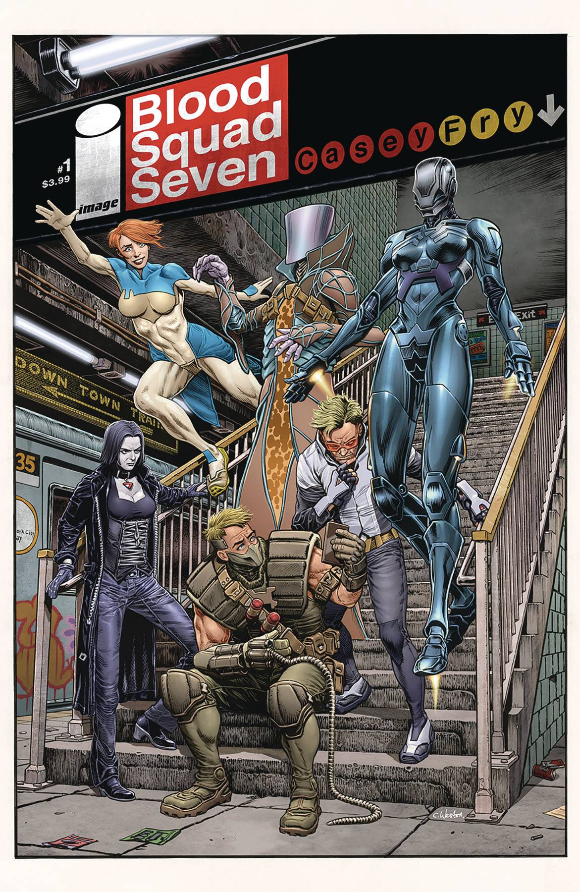 BLOOD SQUAD SEVEN #1 CVR B WESTON *(DH C1)* *(DH V1)*
