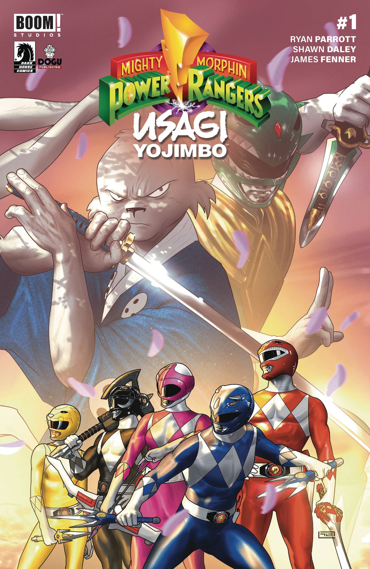 MIGHTY MORPHIN POWER RANGERS USAGI YOJIMBO #1 CVR A CLARKE *(DH P1)*