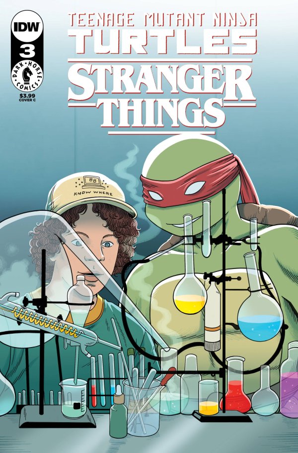 TMNT X STRANGER THINGS #3 CVR C WOODALL RELEASE DATE 9/20/23 *(DH Z3)*