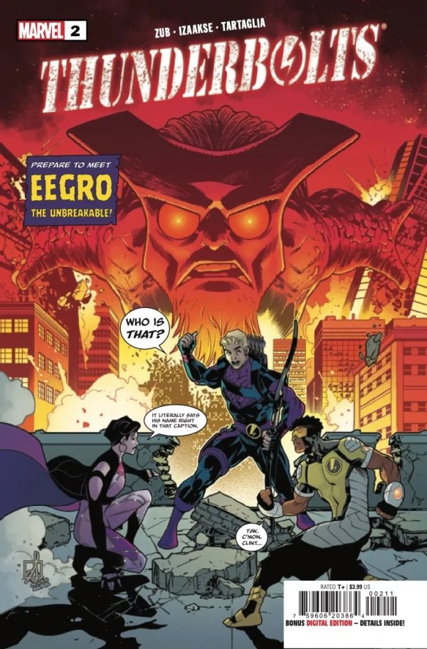 THUNDERBOLTS #2 CVR A *RELEASE DATE 09/28/22* *(DH G3)*