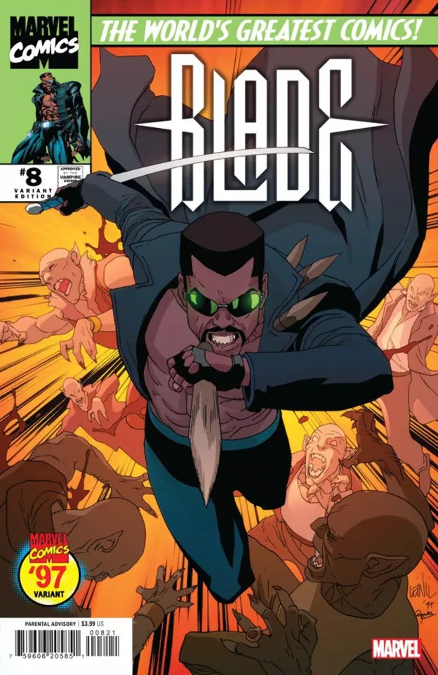 BLADE #8 LEINEL YU MARVEL 97 VAR *RELEASE DATE 2/14/24* *(DH E1)* *(DH K3)*