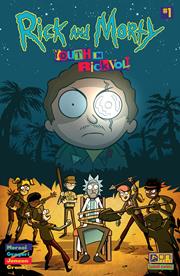 RICK AND MORTY YOUTH IN RICKVOLT #1 CVR B SARAH BURRINI VAR