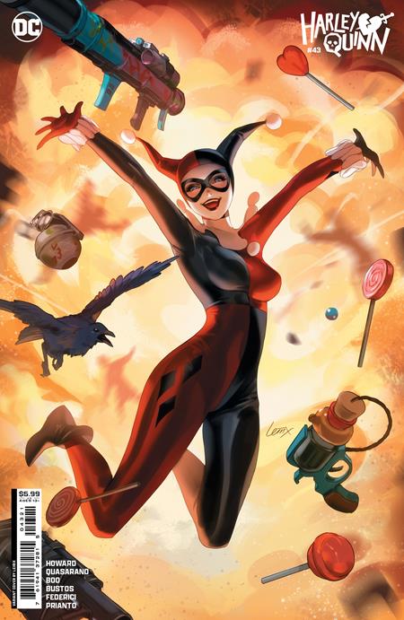 HARLEY QUINN #43 CVR B LESLEY LEIRIX LI CARD STOCK VAR *RELEASE DATE: 9/25/24* *(DH L1)*