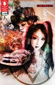 NIGHT OF THE CADILLACS ORIGINS BLOOD WORLD CITY #1 CVR A RAWD EMORTAL & LOLA CHAN GOLD FOIL EMBOSSED *RELEASE DATE: 12/24/25* *(DH U4)*