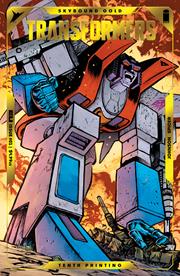 TRANSFORMERS #1 Tenth Printing Cvr B Daniel Warren Johnson & Mike Spicer Starscream Gold Foil Emboss Var *RELEASE DATE: 12/18/24*