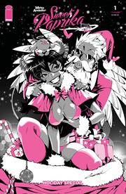 MIRKA ANDOLFOS SWEET PAPRIKA BLACK WHITE & PINK HOLIDAY SPECIAL (ONE SHOT) CVR A MIRKA ANDOLFO *RELEASE DATE: 12/24/25* *(DH U4)* / *(DH Q5)*