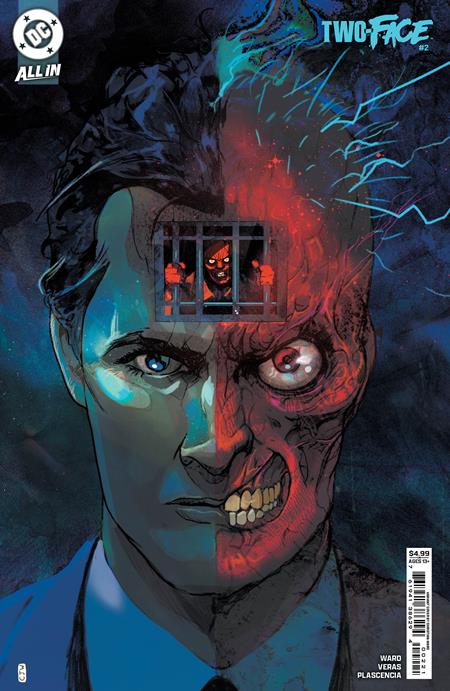 TWO-FACE #2 (OF 6) CVR B CHRISTIAN WARD CARD STOCK VAR *RELEASE DATE: 1/1/25*