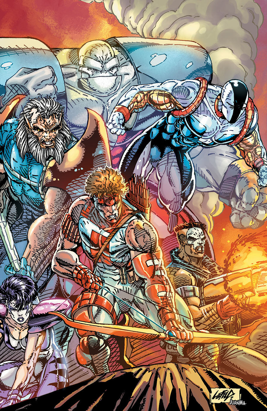 YOUNGBLOOD #1 (2025) CVR A ROB LIEFELD POLYBAGGED & COLLECTIBLE CARD *RELEASE DATE: 11/12/25* *(DH Q2)* / *(DH Y4)*