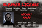 SLASHER LICENSE MICHAEL