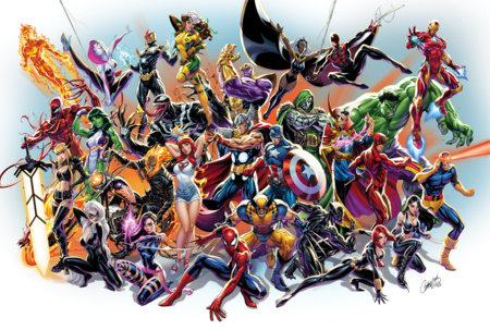 MARVEL UNIVERSE BY J. SCOTT CAMPBELL POSTER
