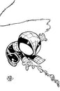 AMAZING SPIDER-MAN #51 SKOTTIE YOUNG'S BIG MARVEL VIRGIN BLACK AND WHITE VARIANT[1:50] *(DH J1)*