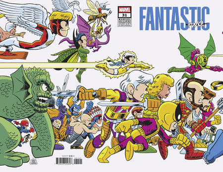 FANTASTIC FOUR #31 SEAN GALLOWAY SATURDAY MORNING VARIANT [DOOM] *RELEASE DATE 4/30/25* *(DH Q2)*