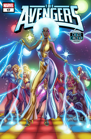 AVENGERS #17 J. SCOTT CAMPBELL DISCO DAZZLER VARIANT [DPWX] *RELEASE DATE: 8/7/24* *(DH E1)*