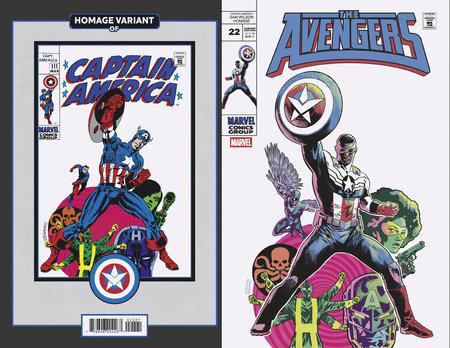 AVENGERS #22 MIKE WALSH CAPTAIN AMERICA SAM WILSON HOMAGE VARIANT *RELEASE DATE: 1/1/25*