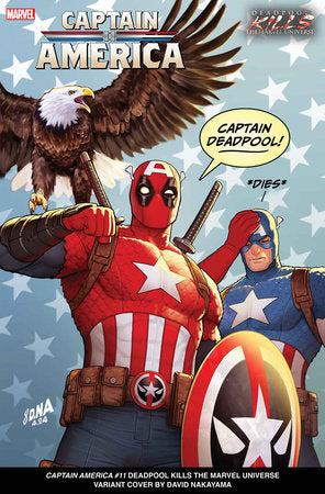 CAPTAIN AMERICA #11 DAVID NAKAYAMA DEADPOOL KILLS THE MARVEL UNIVERSE VARIANT [D PWX] *RELEASE DATE 7/24/24*