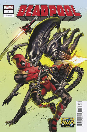 DEADPOOL #4 GREG LAND MARVEL VS. ALIEN VARIANT