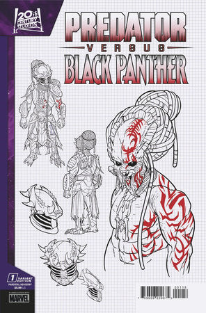 PREDATOR VS. BLACK PANTHER #1 CHRIS ALLEN DESIGN VARIANT[1:10] *RELEASE DATE: 8/21/24* *(DH J1)*