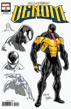 ALL-NEW VENOM #2 CARLOS GOMEZ DESIGN VARIANT[1:10] *RELEASE DATE: 1/8/25*