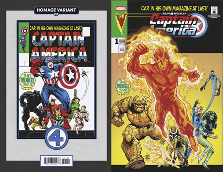 SAM WILSON, CAPTAIN AMERICA #1 CORY SMITH FANTASTIC FOUR HOMAGE VARIANT *RELEASE DATE: 1/1/25*