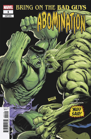 BRING ON THE BAD GUYS: ABOMINATION #1 *RELEASE DATE 7/16/25* *(DH W2)* *(DH R3)*