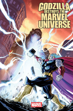 GODZILLA DESTROYS THE MARVEL UNIVERSE #1 WRAPAROUND COVER *RELEASE DATE 7/16/25* *(DH W2)*