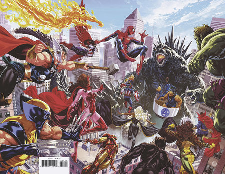 GODZILLA DESTROYS THE MARVEL UNIVERSE #1 WRAPAROUND COVER *RELEASE DATE 7/16/25* *(DH W2)*