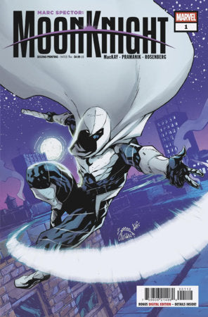MARC SPECTOR: MOON KNIGHT #1 RYAN STEGMAN 2ND PRINTING VARIANT *RELEASE DATE 3/25/26*