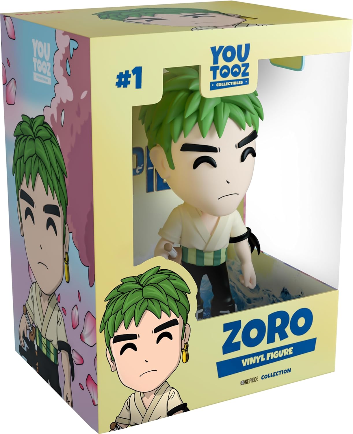 Youtooz Zoro Figure, 4.7" Zoro One Piece Youtooz Figure