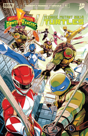 Mighty Morphin Power Rangers/ Teenage Mutant Ninja Turtles III #1 A Main (Dressed, Zonno)  *RELEASE DATE 8/13/25* *(DH E3)*