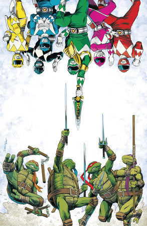 Mighty Morphin Power Rangers/ Teenage Mutant Ninja Turtles III #1 A Main (Dressed, Zonno)  *RELEASE DATE 8/13/25* *(DH E3)*
