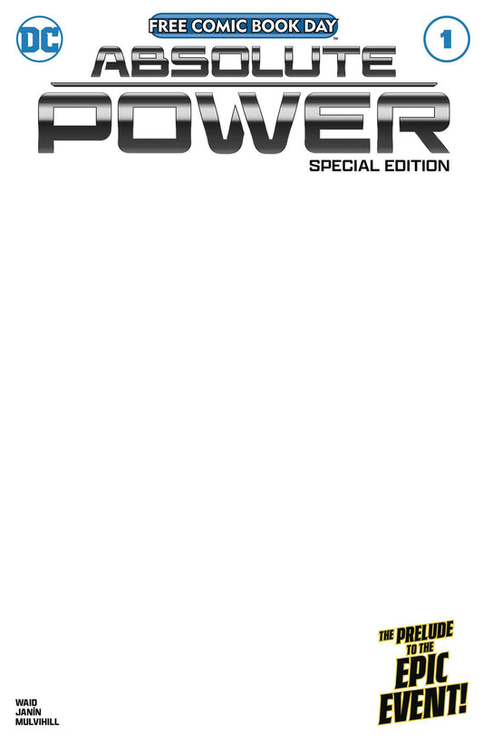 ABSOLUTE POWER #1 SPECIAL EDITION BLANK VAR