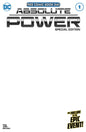 ABSOLUTE POWER #1 SPECIAL EDITION BLANK VAR