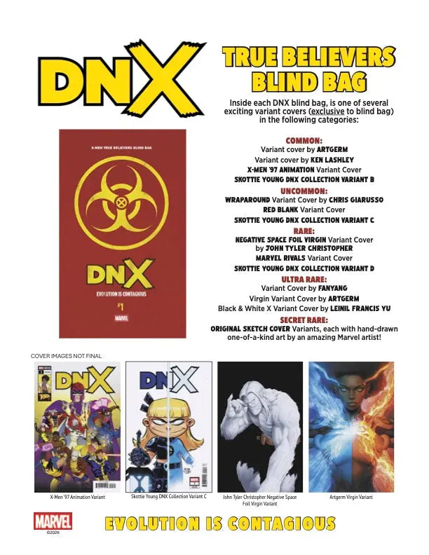 DNX #1 TRUE BELIEVERS 26-BAG BLIND BOX