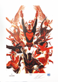 WORLD'S GREATEST SUPER-HEROES ALEX ROSS FINE ART PRINT