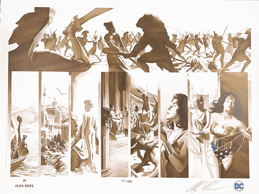ORIGINS: WONDER WOMAN ALEX ROSS FINE ART PRINT