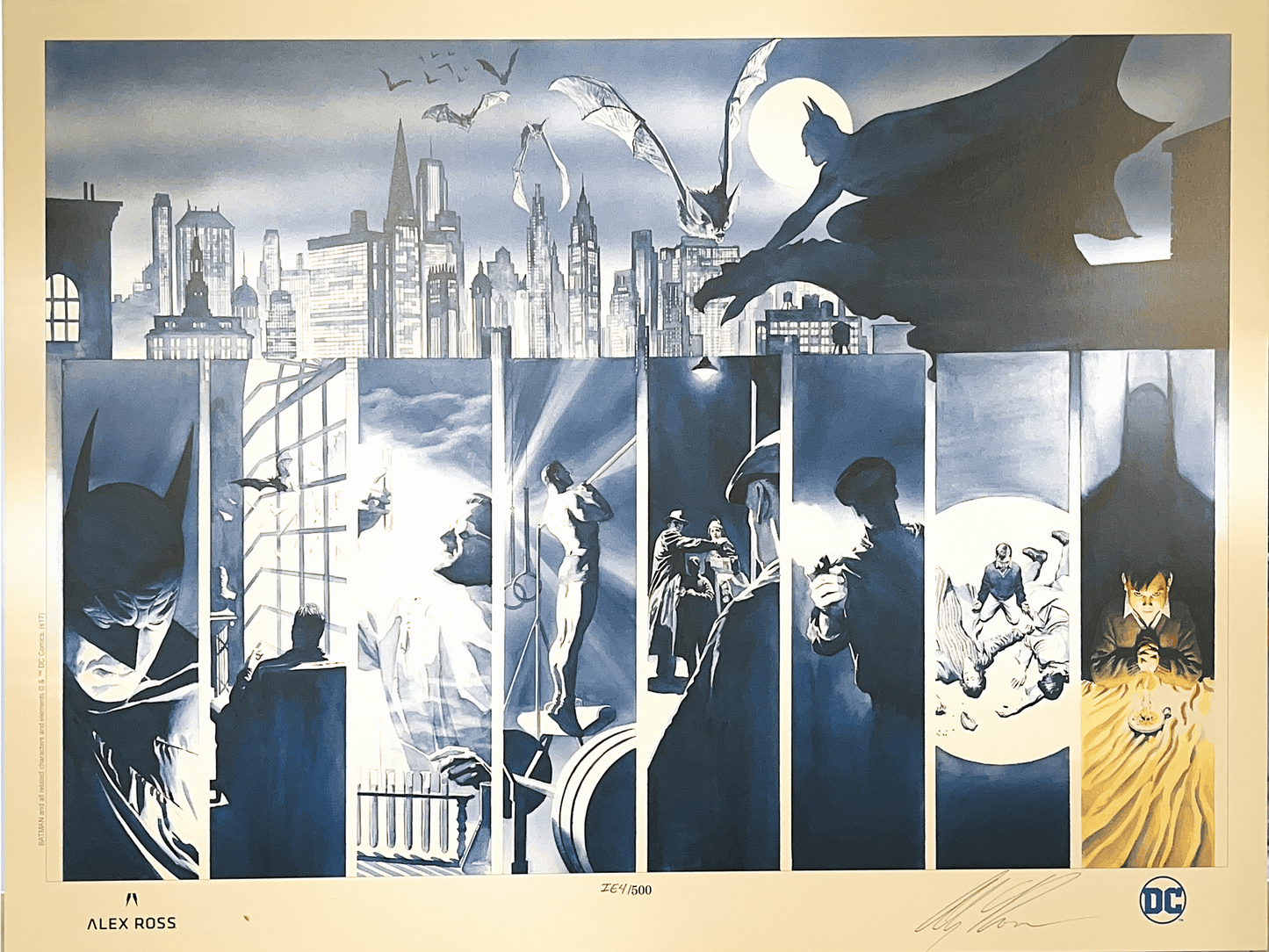 ORIGIN: BATMAN ALEX ROSS FINE ART PRINT