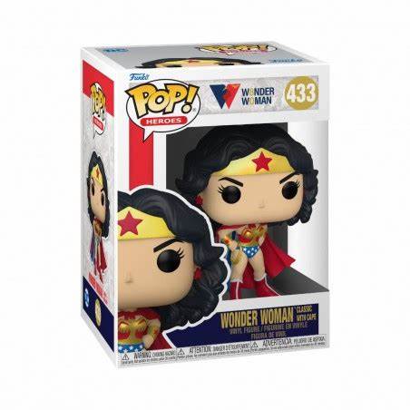 Funko Wonder Woman (Classic with Cape): Wonder Woman 80th Pop! DC Comics Heroes