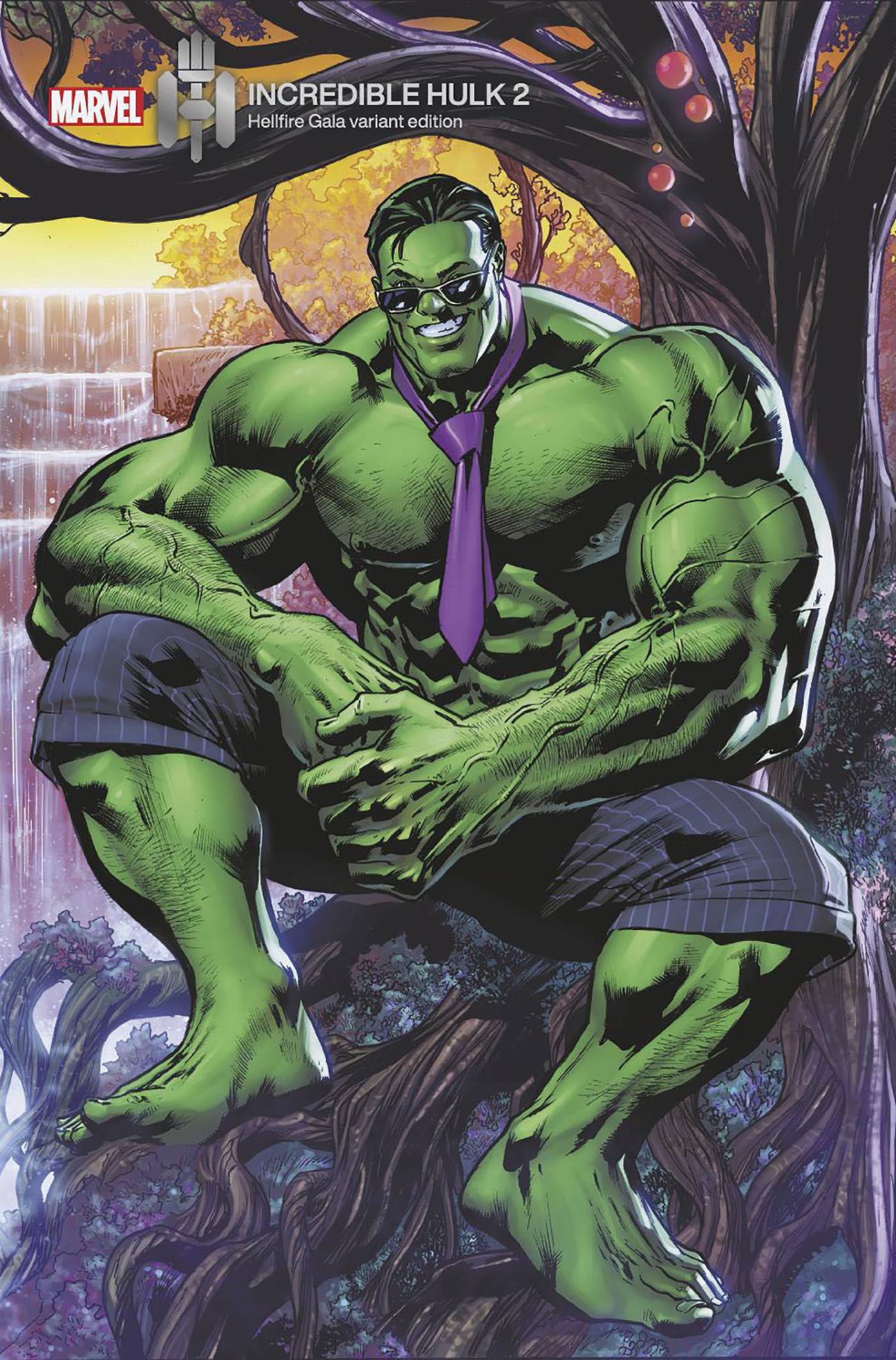 INCREDIBLE HULK #2 BRYAN HITCH HELLFIRE GALA VAR DH