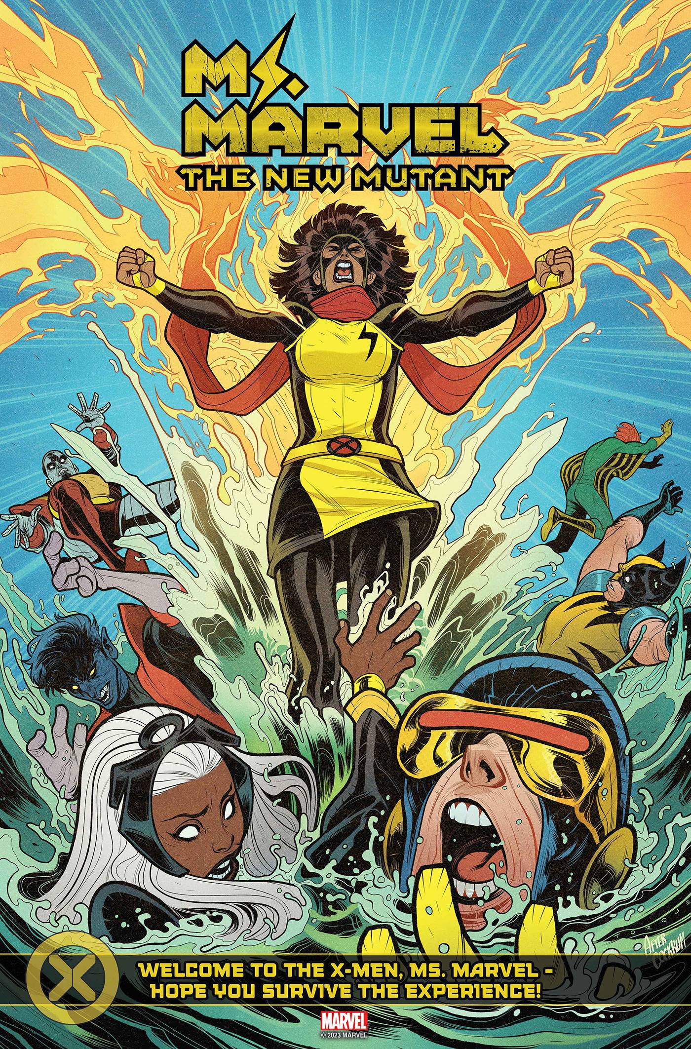 MS MARVEL NEW MUTANT #1 ELIZABETH TORQUE TEAM HOMAGE VAR *(DH D1)*