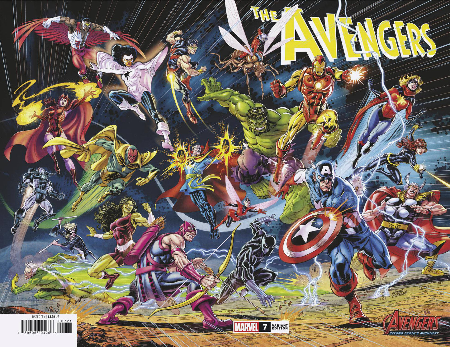 AVENGERS #7 LEO CASTELLANI AVENGERS 60TH WRAPAROUND VAR *(DH U1)*