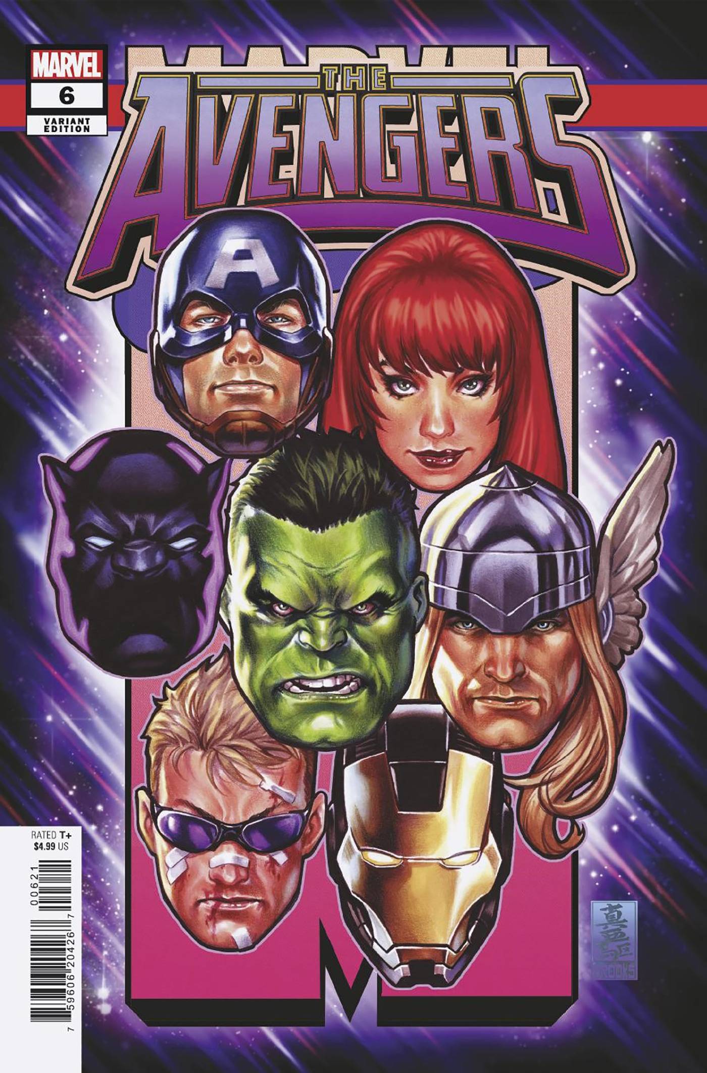 AVENGERS #6 MARK BROOKS CORNER BOX VAR *(DH U1)*